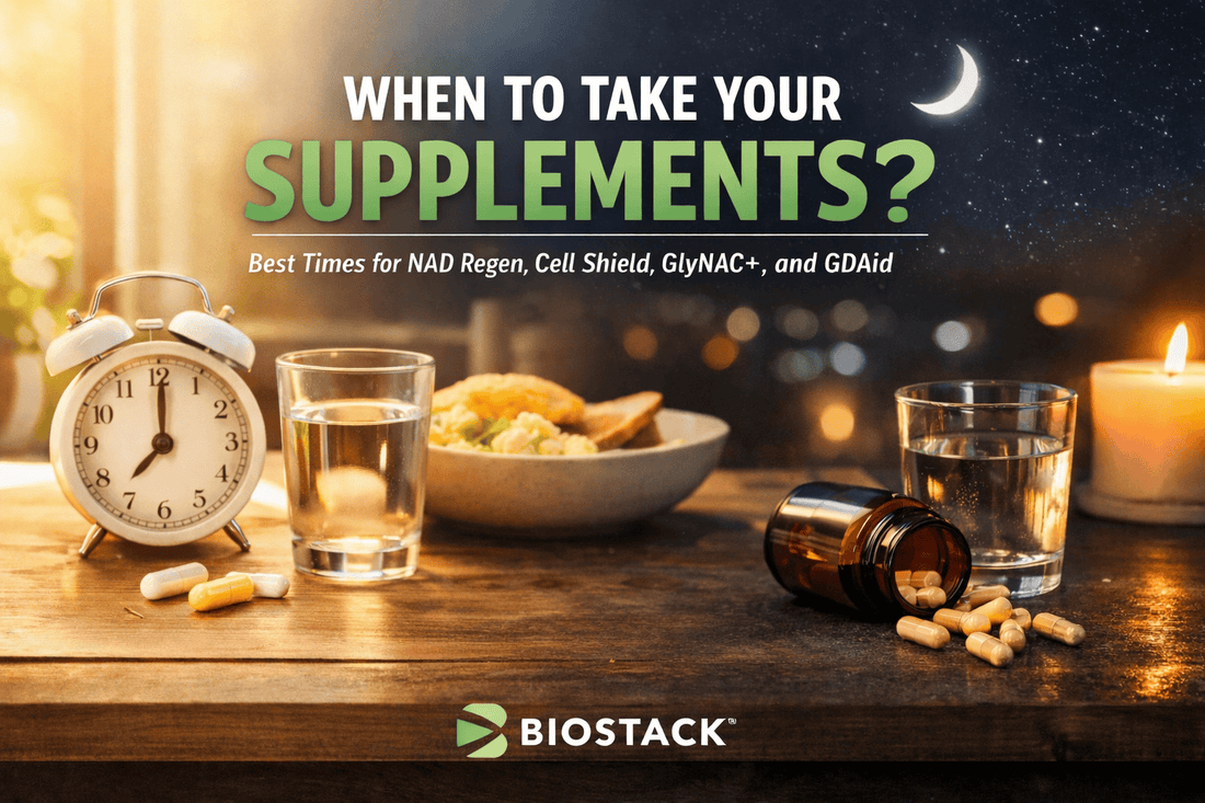 when to take your biostack supplements