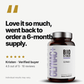 Customer review: "Love it so much, went back to order a 6-month supply." Kristen, verified buyer. 4.5 out of 5 from 10 reviews. Individual results may vary.