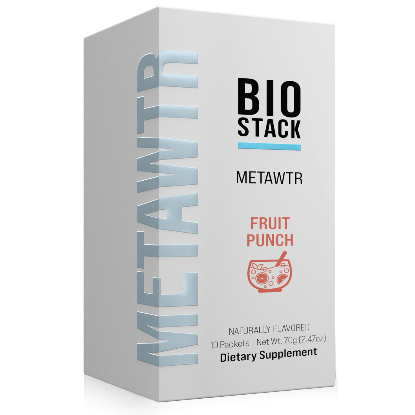 MetaWTR Hydration Fruit Punch - 10 Stick Pack