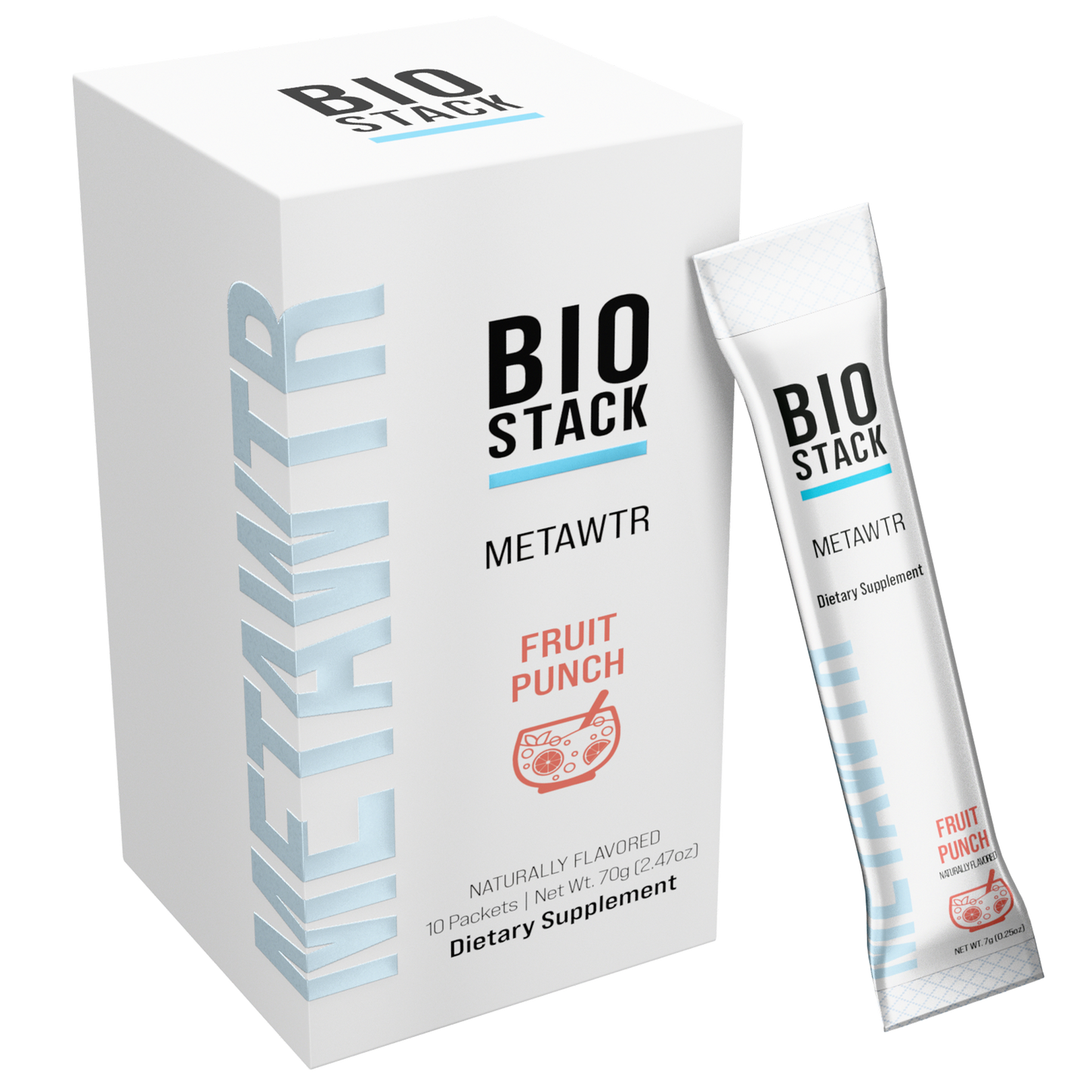 MetaWTR Hydration Fruit Punch - 10 Stick Pack