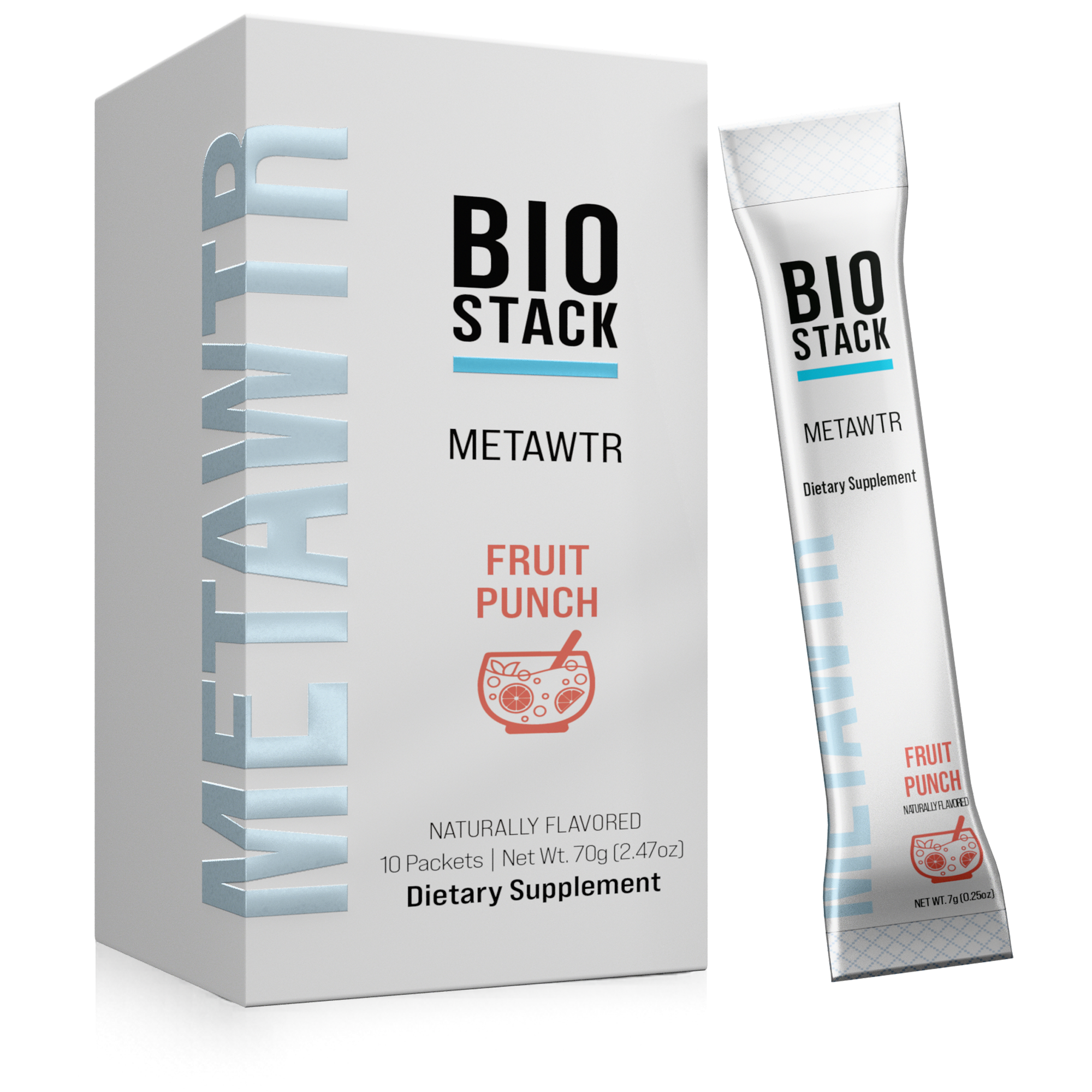 MetaWTR Hydration Fruit Punch - 10 Stick Pack